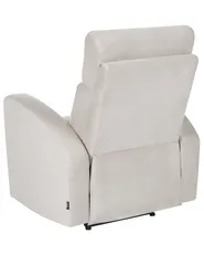 Recliner Chair VERDAL with Footrest Velvet Beige_1081142
