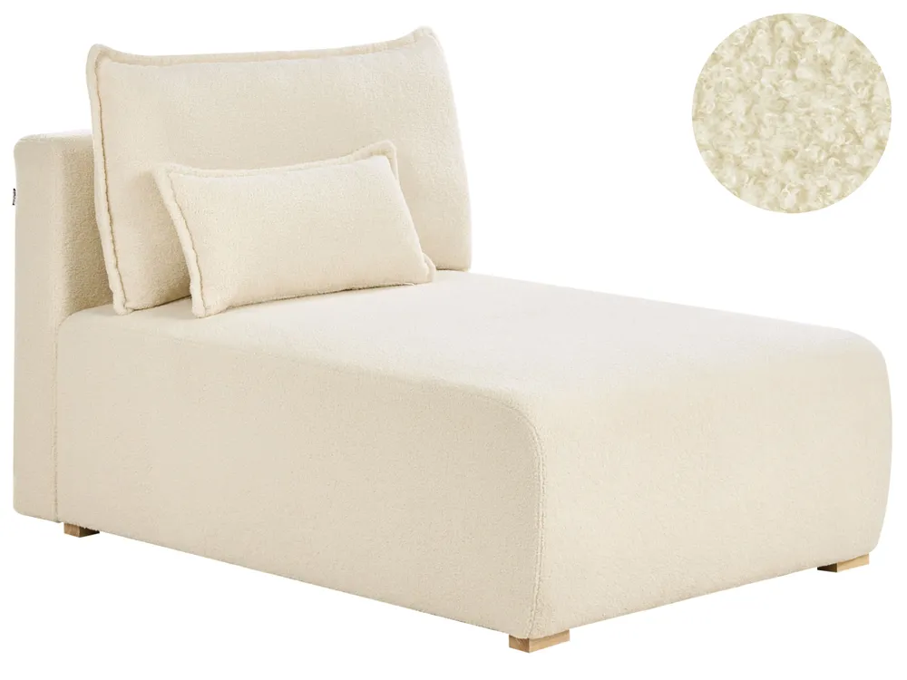 Chaise Longue NERBO Boucle Off-White