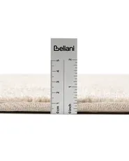 Shaggy Rug DEMRE Beige ø 140 cm_1125581