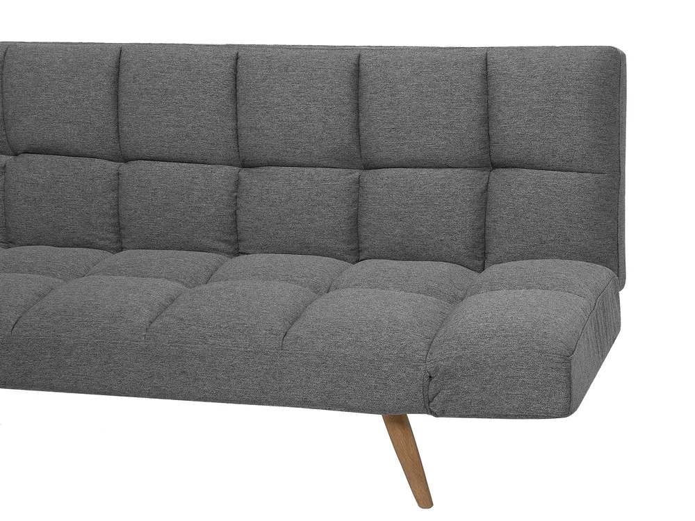 Sofa Bed 2 Seater INGARO Fabric Dark Grey_711893