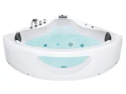 Corner Hot Tub with LED TOCOA 1900 x 1380 mm White_850663