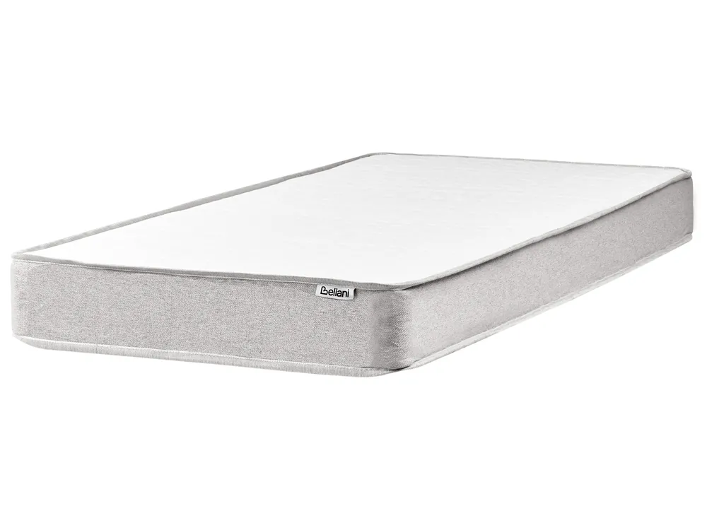 Boxspringbett Stoff COUNTESS 90 x 200 cm Hellgrau_1054511