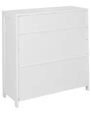 Glass Display Sideboard CRABTREE 86 cm White_996549