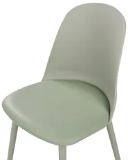 Set of 2 Dining Chairs FOMBY Light Green_902833