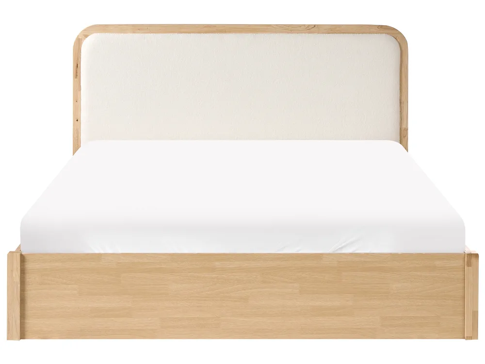 Ottoman Bed PEROUGES Light Brown 160 x 200 cm (EU King Size)_1047684