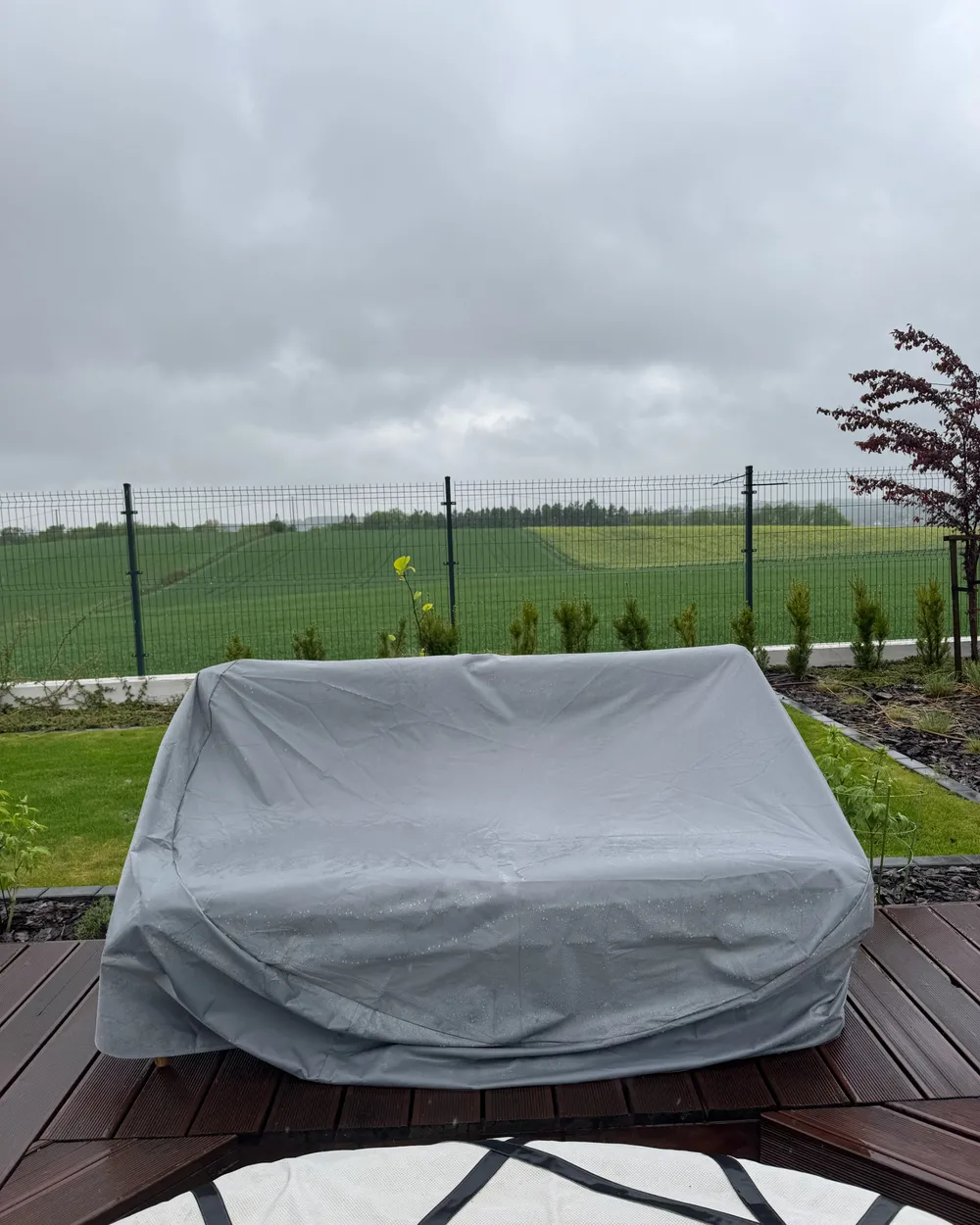 Regenschutzhülle CHUVA 165 cm 140 cm 75 cm Grau_982859