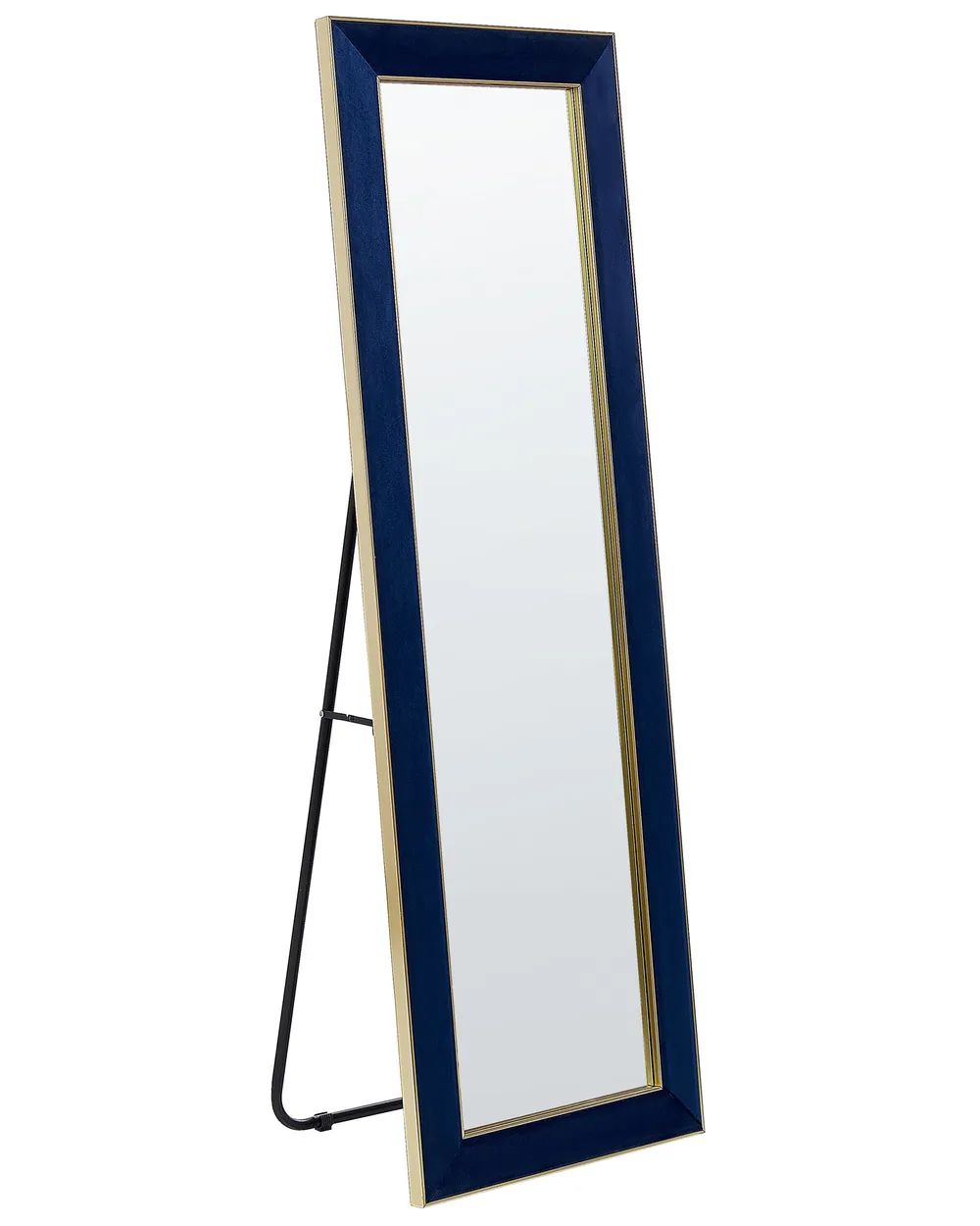Standspiegel LAUTREC 150 cm Samtstoff Marineblau_904012