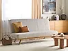 Schlafsofa 2-Sitzer KALFAFEL Stoff Hellbeige