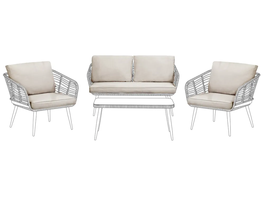 Outdoor Cushion Cover Set CORINTH Beige