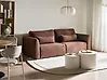 Sofa Bed 3 Seater VAXHOLM with Storage Boucle Brown