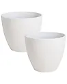 Set mit 2 Blumentöpfen FRITILLARIA 50 cm Cremeweiß