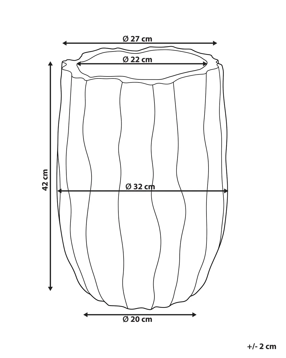 Cvjetni lonac ATTERSEE 32 cm bež_1161883