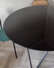 Dining Table OXHILL Black 120 cm 120 cm_997567