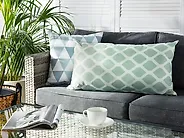 Gartenkissen 2er Set KALAMOS Geometrisches Muster 40 x 70 cm Mintgrün_1178266
