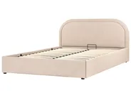 Ottoman Bed QUILLIEN Boucle Beige 160 x 200 cm (EU King Size)_989901