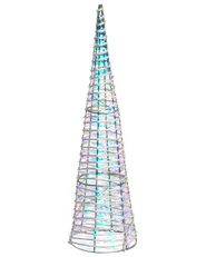 Weihnachtsdekoration 3er Set LED SONDER 40/60/80 cm Weihnachtsbaum Weiß_1025253