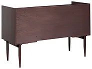 Delovna miza RATANA 130 cm x 50 cm Temno rjava barva_1191713