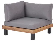 Garten Ecksofa mit Tisch 5-Sitzer FRAZZANO modular zertifiziertes Akazienholz Grau_932981