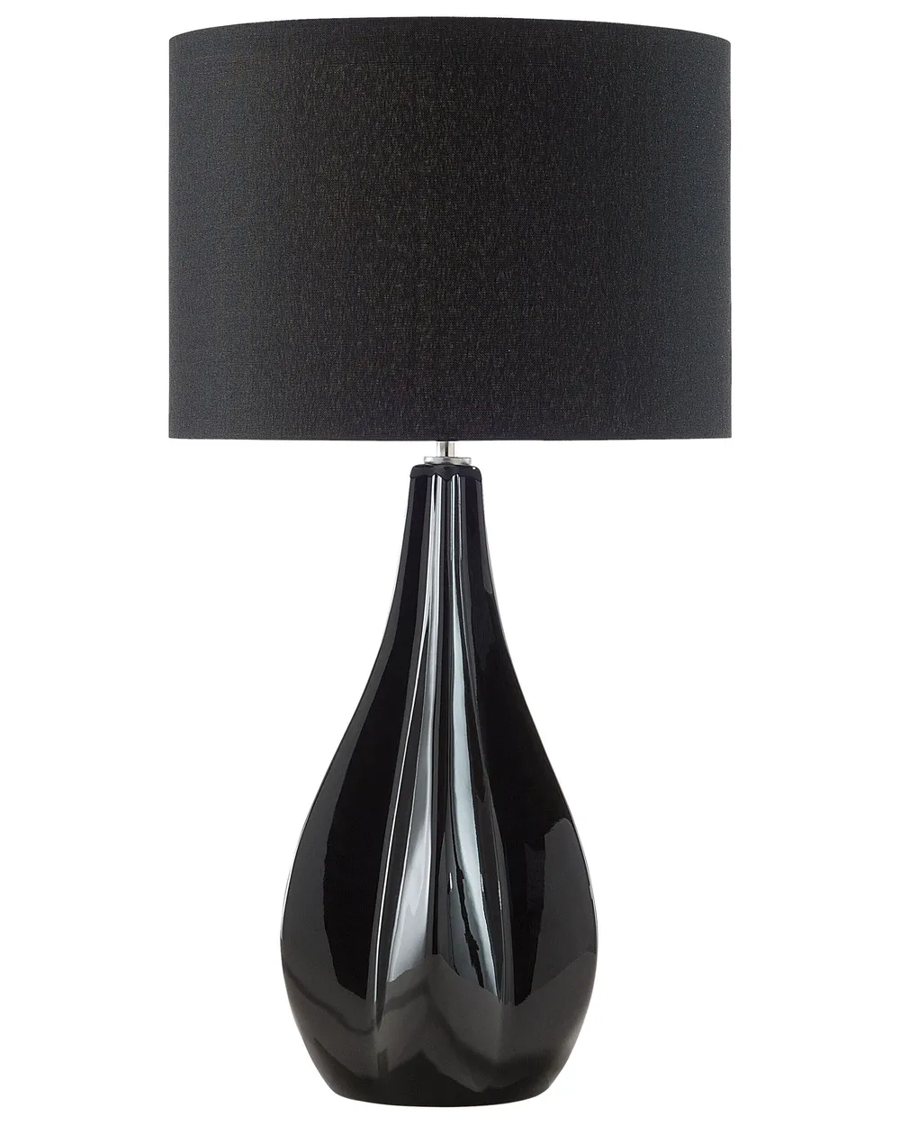 Tischlampe SANTEE Porzellan Schwarz