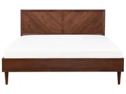 Bett mit LED MIALET 180 x 200 cm Dunkelbraun_748125