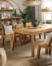 Gartenstuhl 6er Set LIVORNO Akazienholz Braun_826031