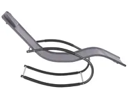 Schaukel-Sonnenliege CARANO II Metall Grau_812655