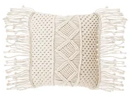Set of 2 Decorative Cushions YORTAN 45 x 45 cm Cotton Light Beige Geometric Pattern_849308