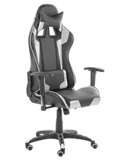 Gaming Stuhl KNIGHT Kunstleder Silber_752217