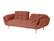 Schlafsofa 3-Sitzer ASBY Stoff Orange_1079512