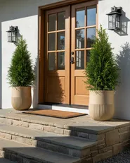 Blumenkübel PYLAROS 36 cm Beige_1032267