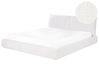 Wasserbett Bouclé VINAY 180 x 200 cm Weiß