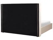 Ottoman Bed LUBBON Velvet Beige 180 x 200 cm (EU Super King)_1080591