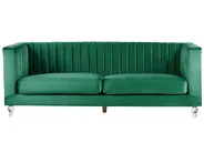 Sofa 3-Sitzer ARVIKA Samtstoff Grün_806131