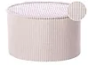 Pouf ZIKRIA Samtstoff Hellbeige