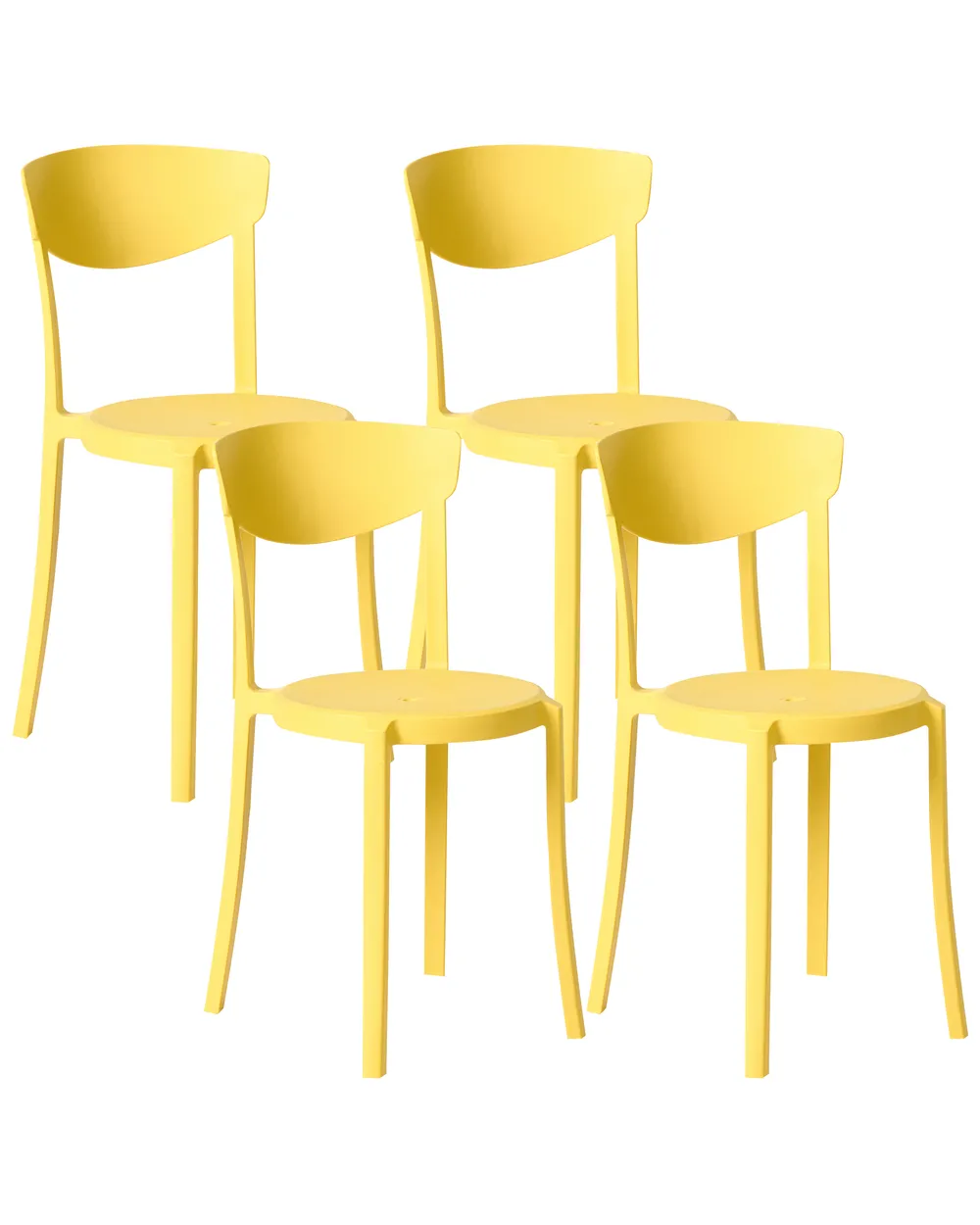 Gartenstuhl 4er Set VIESTE Gelb