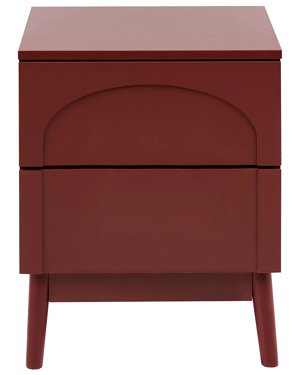 2 Drawer Bedside Table BOULIA Burgundy_1169422