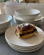 Tafelservice 24-teilig CHAROLI Porzellan Weiß / Gold_1183266