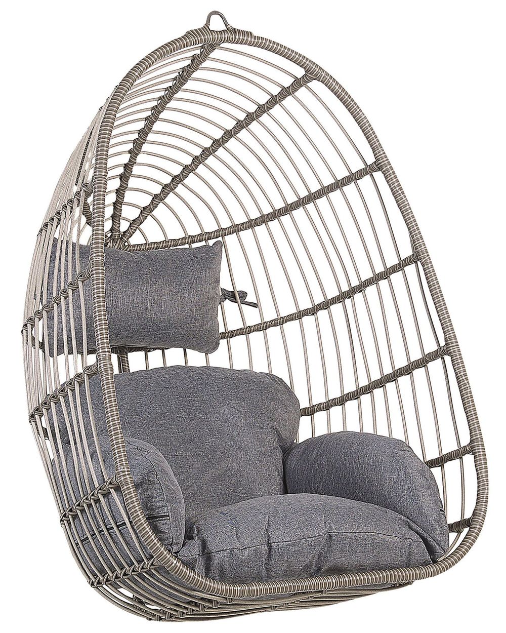 Hanging Chair CASOLI PE Rattan Grey