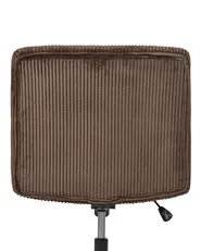 Desk Chair GEDDES Corduroy Dark Brown_1077042