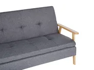 Sofa Bed 3 Seater TJORN Fabric Grey_813503