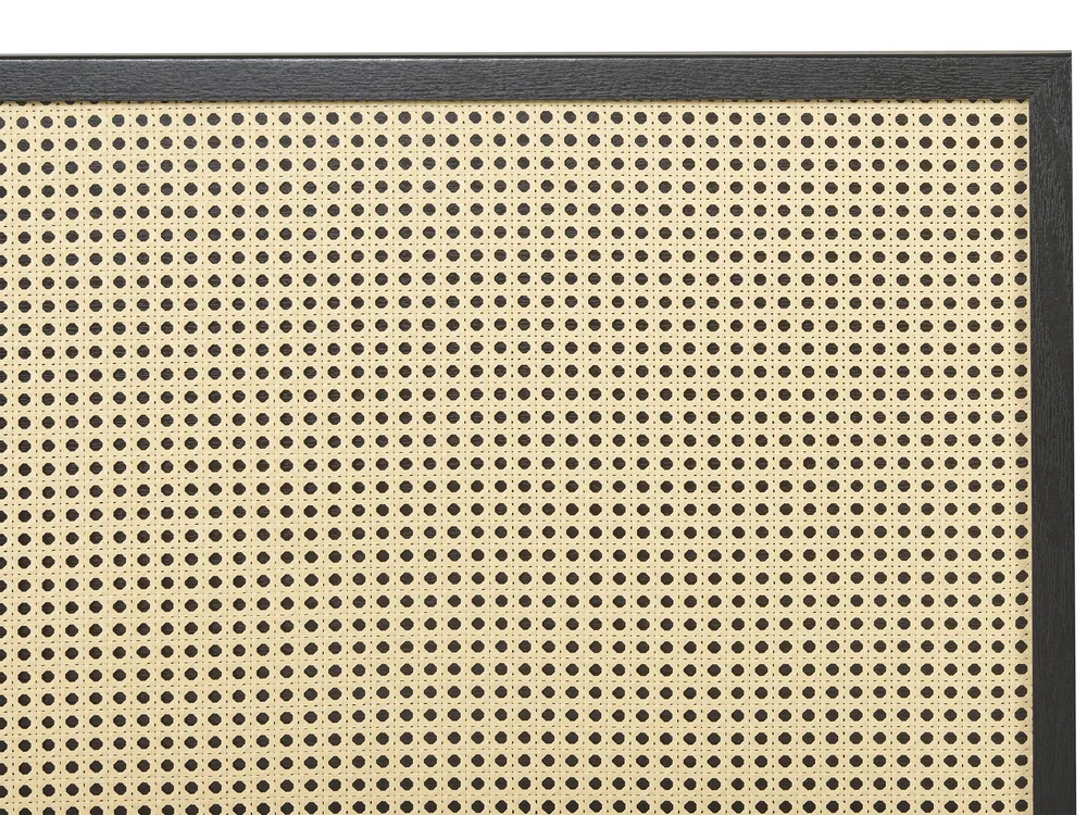 Bed Rattan MONPAZIER 160 x 200 cm (EU King Size) Black_837582