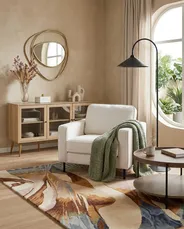 Armchair SAVALEN Boucle White_964465