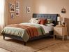 Bed Fabric SAVERNE 160 x 200 cm (EU King Size) Dark Grey