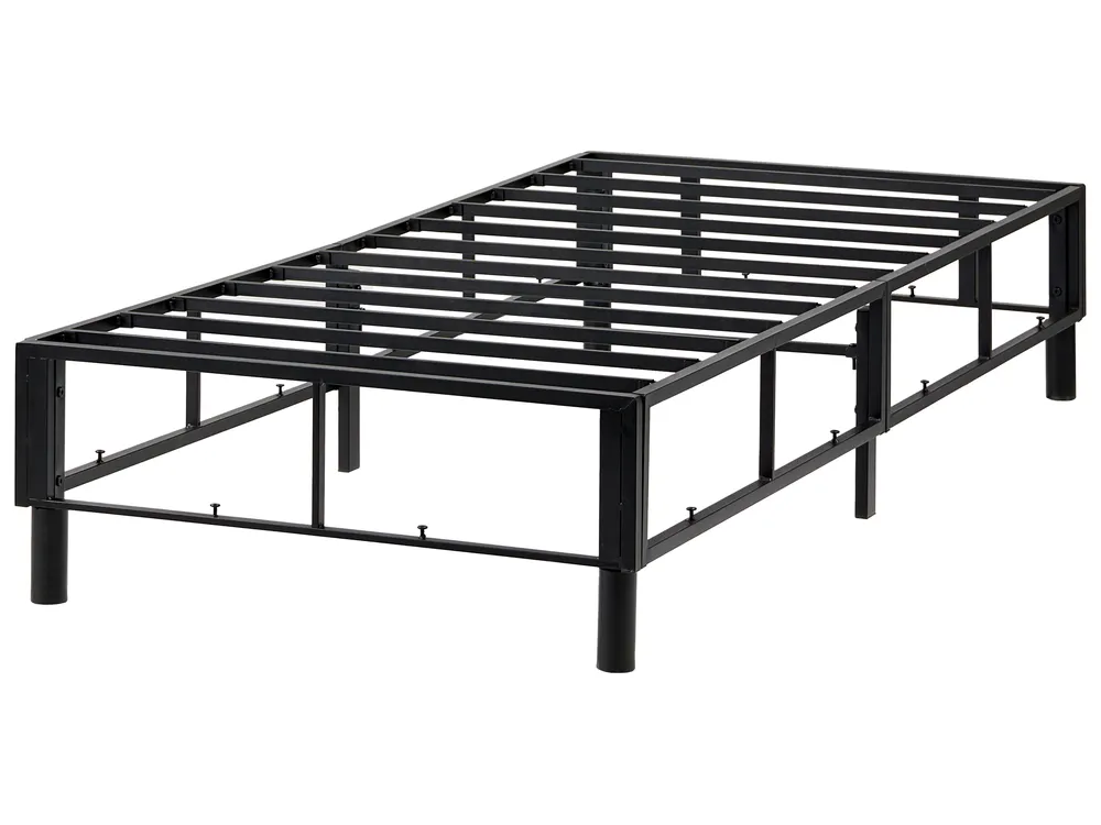Boxspringbett Stoff COUNTESS 90 x 200 cm Hellgrau_1054509