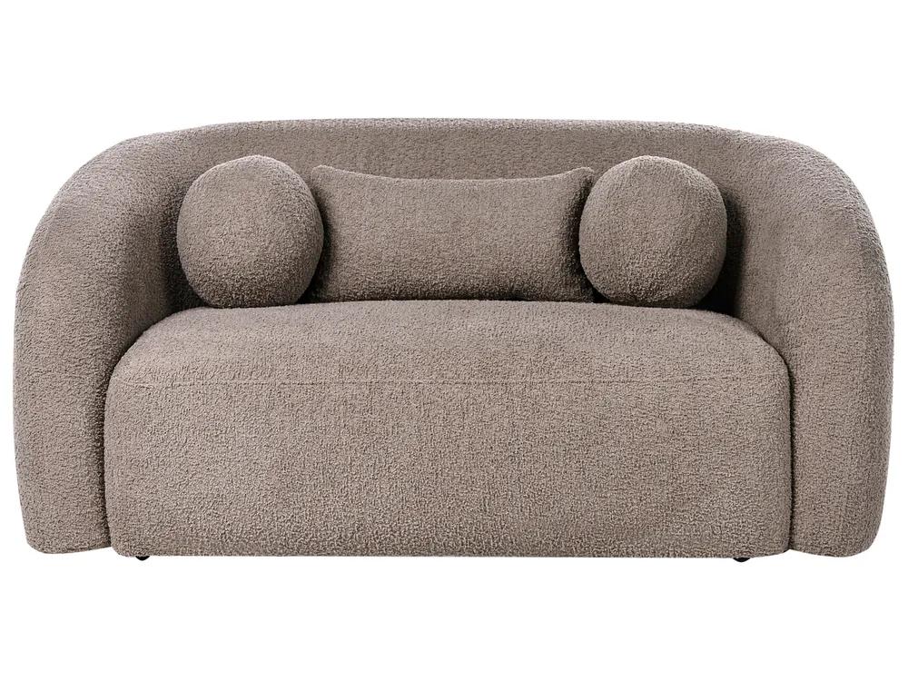 Sofa 2-Sitzer EGEDAAL Bouclé Taupe_1053489