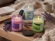 Duftkerzen 3er Set FRUITY BLOOM Sojawachs Frische Note Blumige Note_1184780