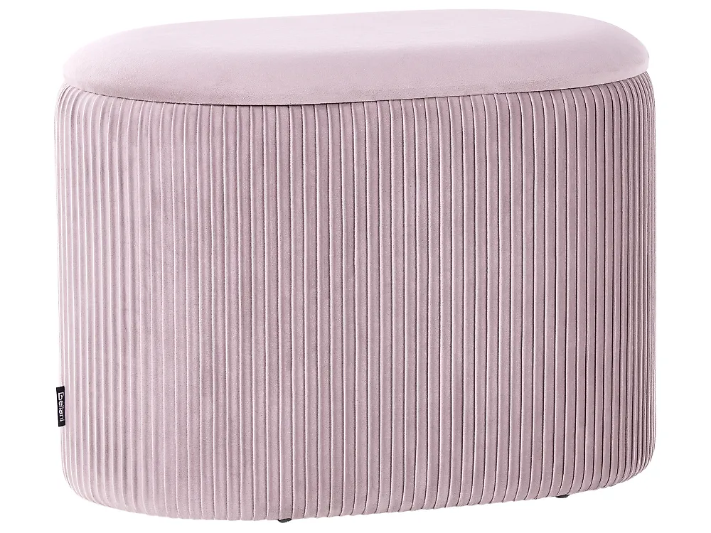 Storage Pouffe RICHLAND Velvet Pink