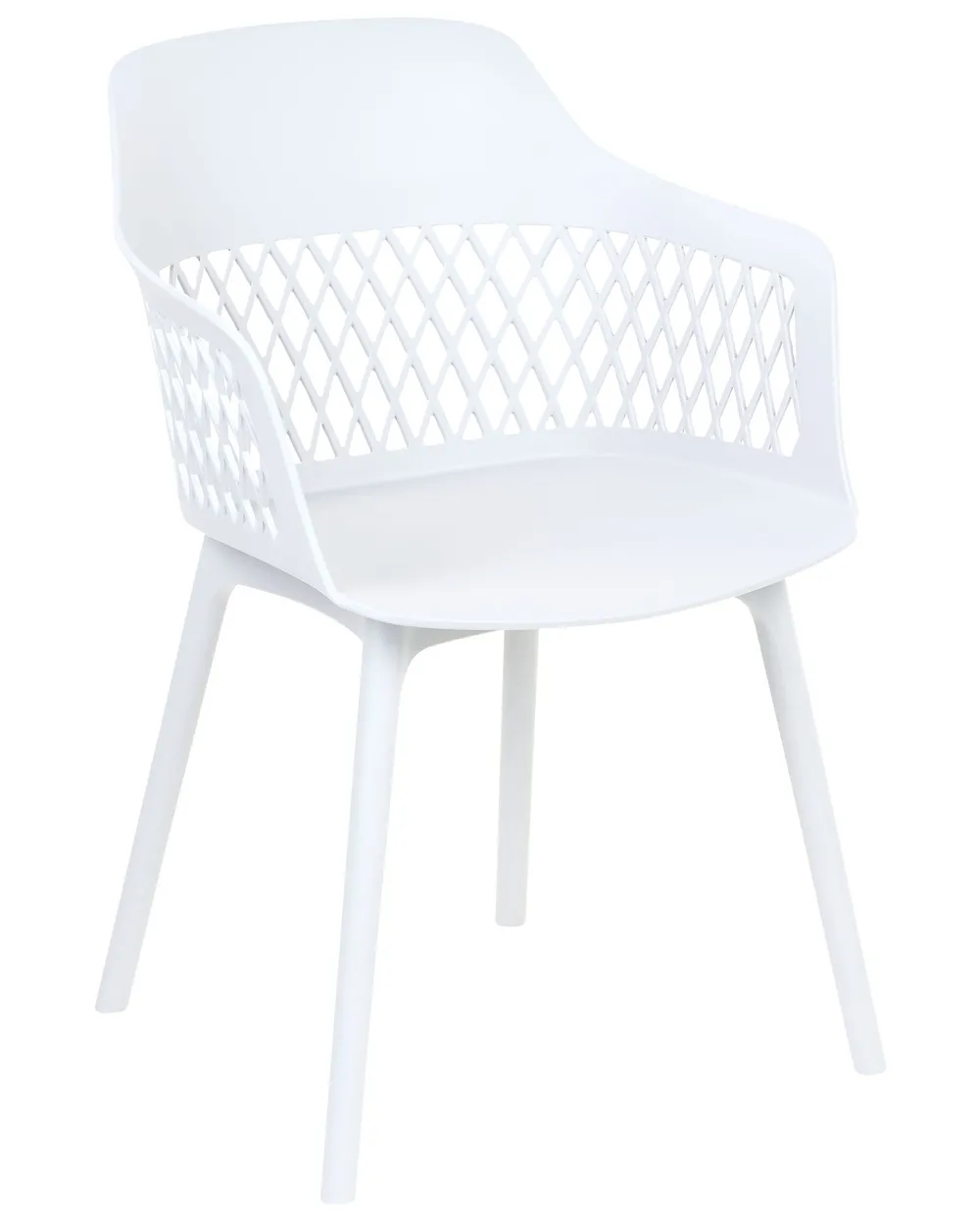 Set of 2 Dining Chairs ALMIRA White_861895