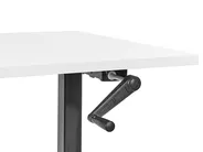 Schreibtisch manuell höhenverstellbar DESTINES 120 cm 72 cm Weiß / Schwarz_898864