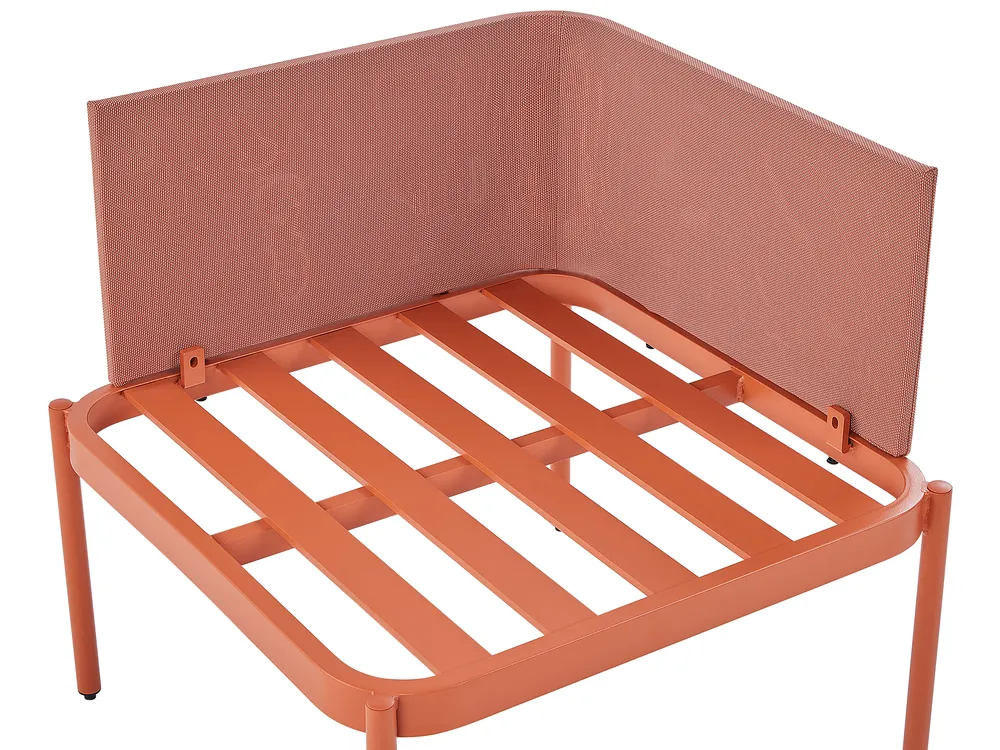 Ensemble de salon de jardin avec table 2 places TERRACINA Métal Orange_826680
